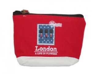 Købe røde London kanvaspunge 