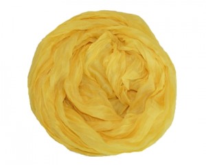 Ensfarvet gult tørklæde online