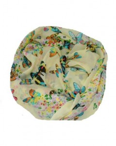 Tørklæde med sommerfugle i blød kvalitet billigt online Smikka