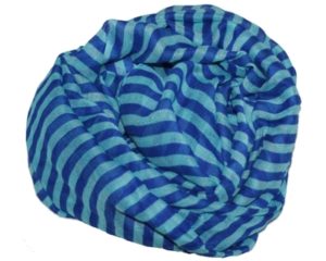 Tørklæder med striber i blå