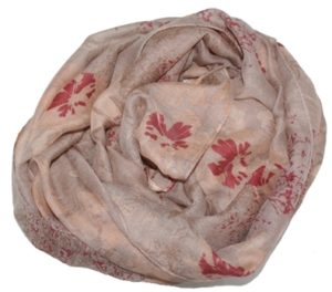 Tørklæde med blomstermotiv online i webshoppen Smikka