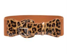 Brunt elastikbælte i leoparddesign billigt online. Køb XL elastikbælter. Elastikbælte til store piger og store taljer